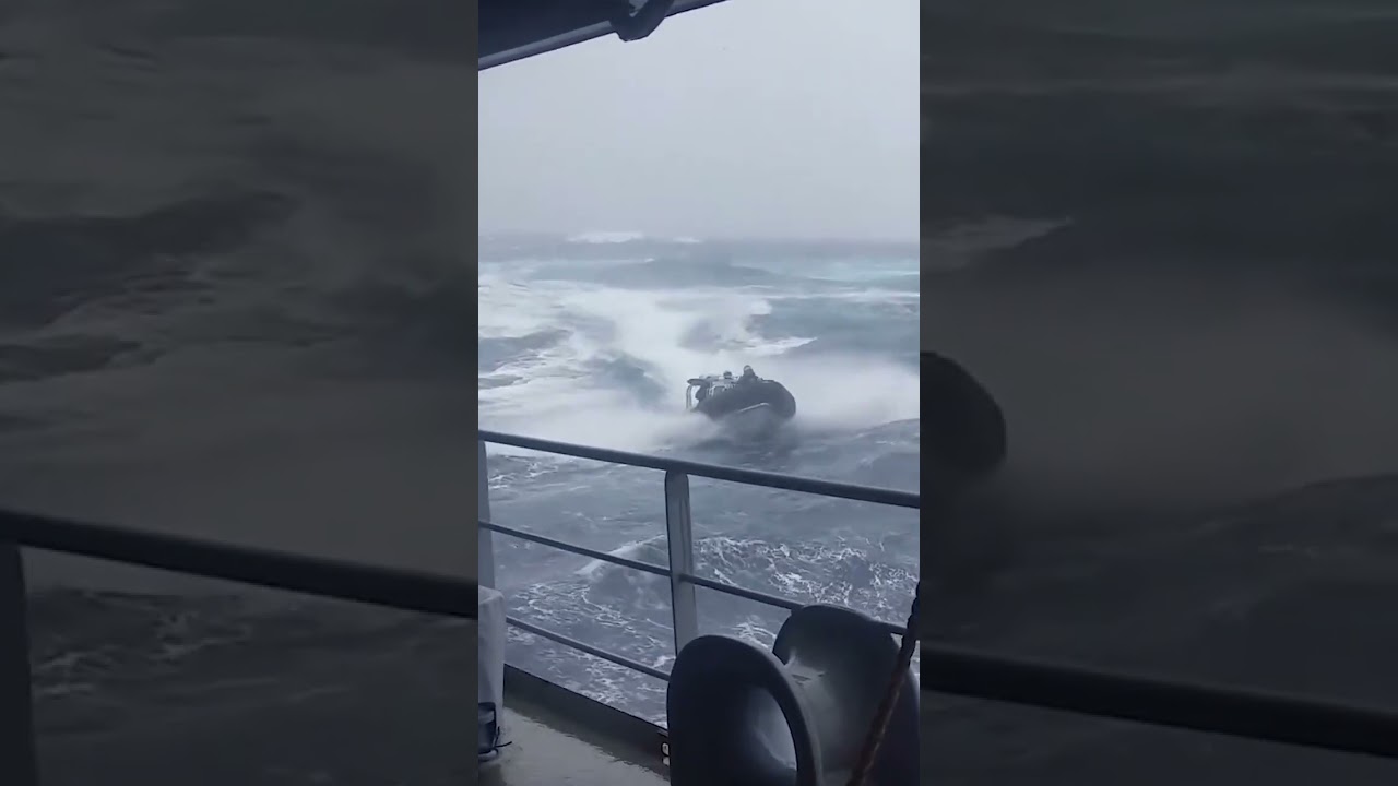 The Power of the Sea: Watch This Boat Take on Big Waves