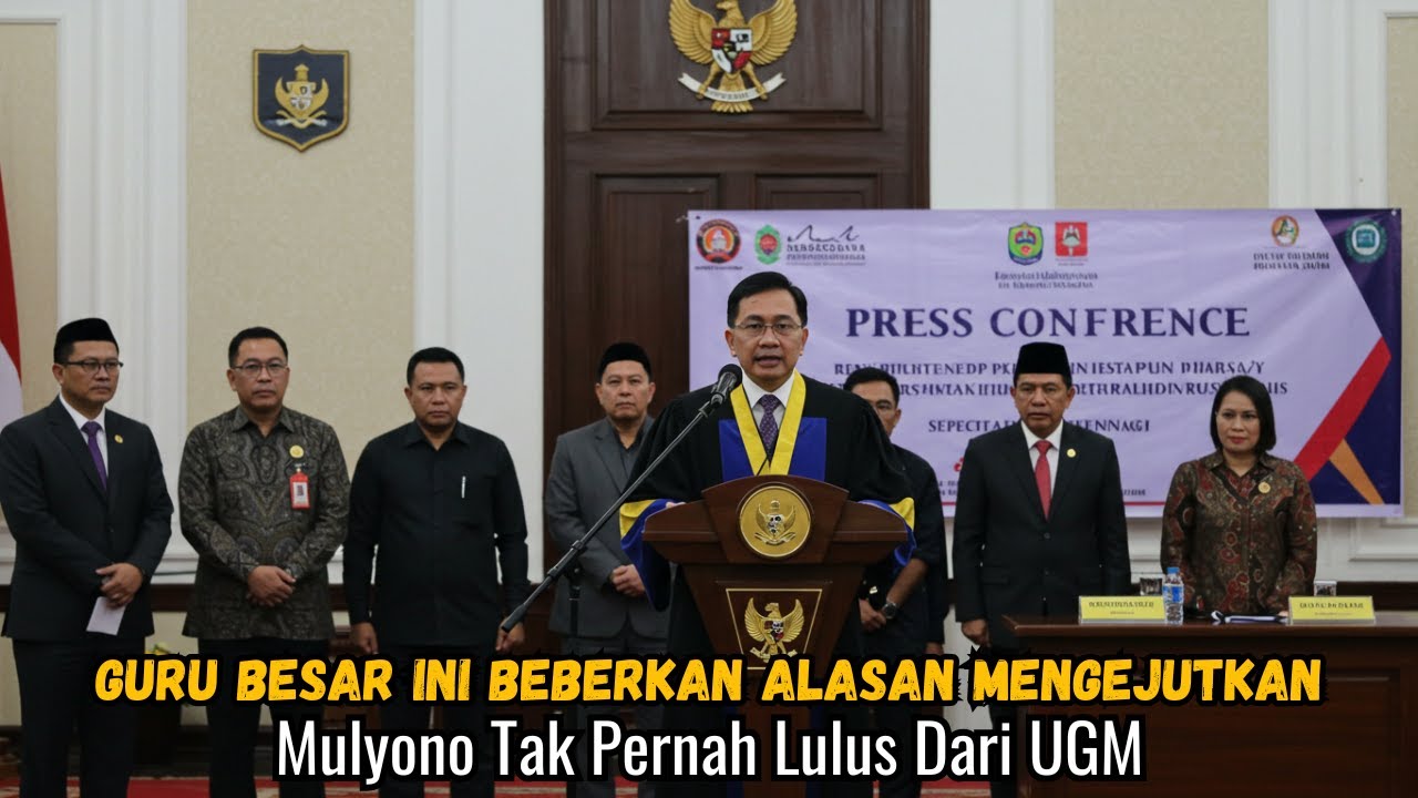 Gempar! Guru Besar Ini Beberkan Alasan Mengejutkan Mulyono Tak Pernah Lulus Dari UGM