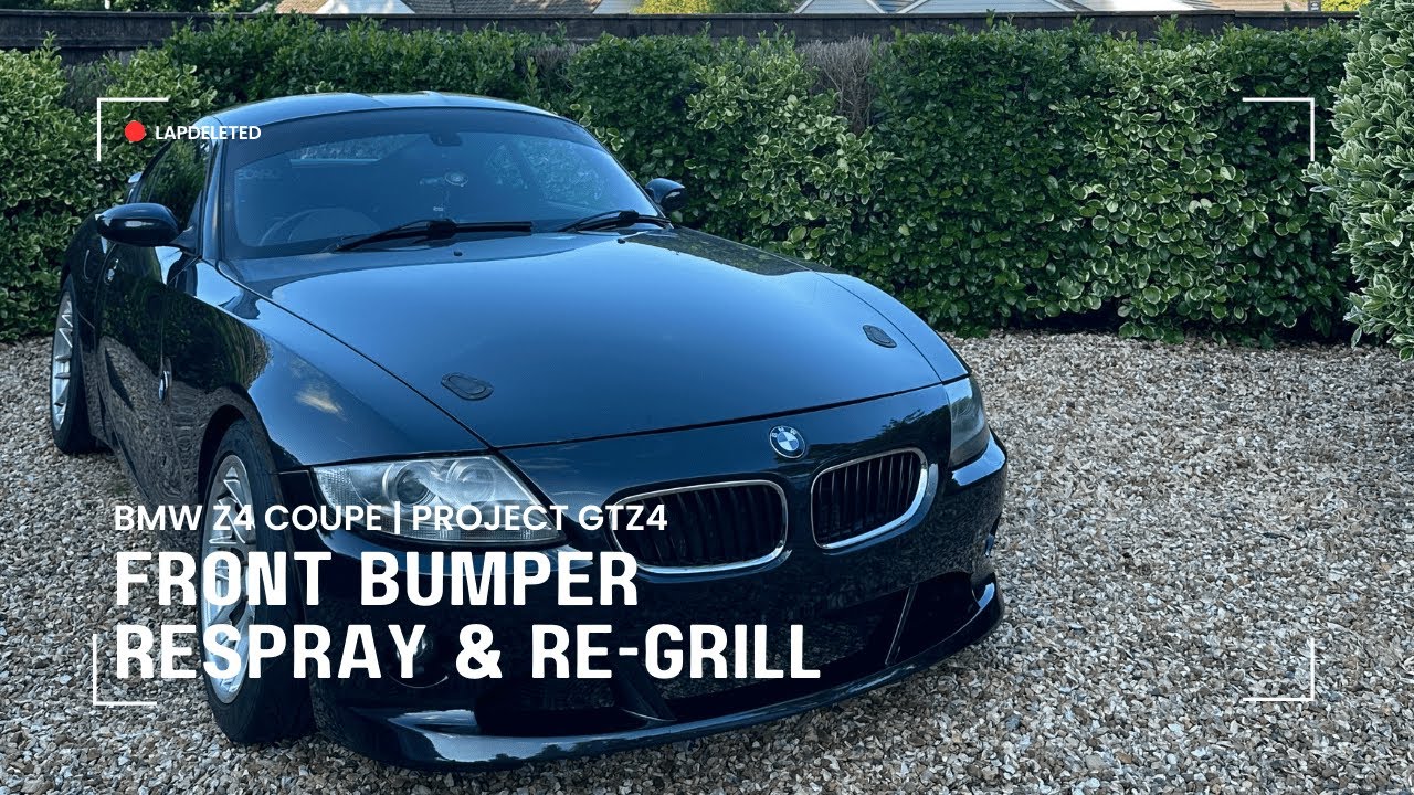 Can a SPRAYCAN Paint Job Look Good? | BMW Z4 Coupe Front Bumper Respray & Re-Grill | PROJECT GTZ4