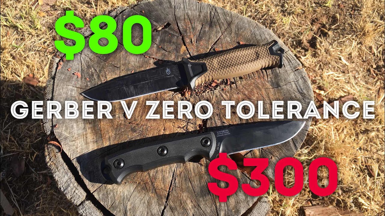 Cheap vs Expensive Tactical Survival Blades - Gerber v Zero Tolerance