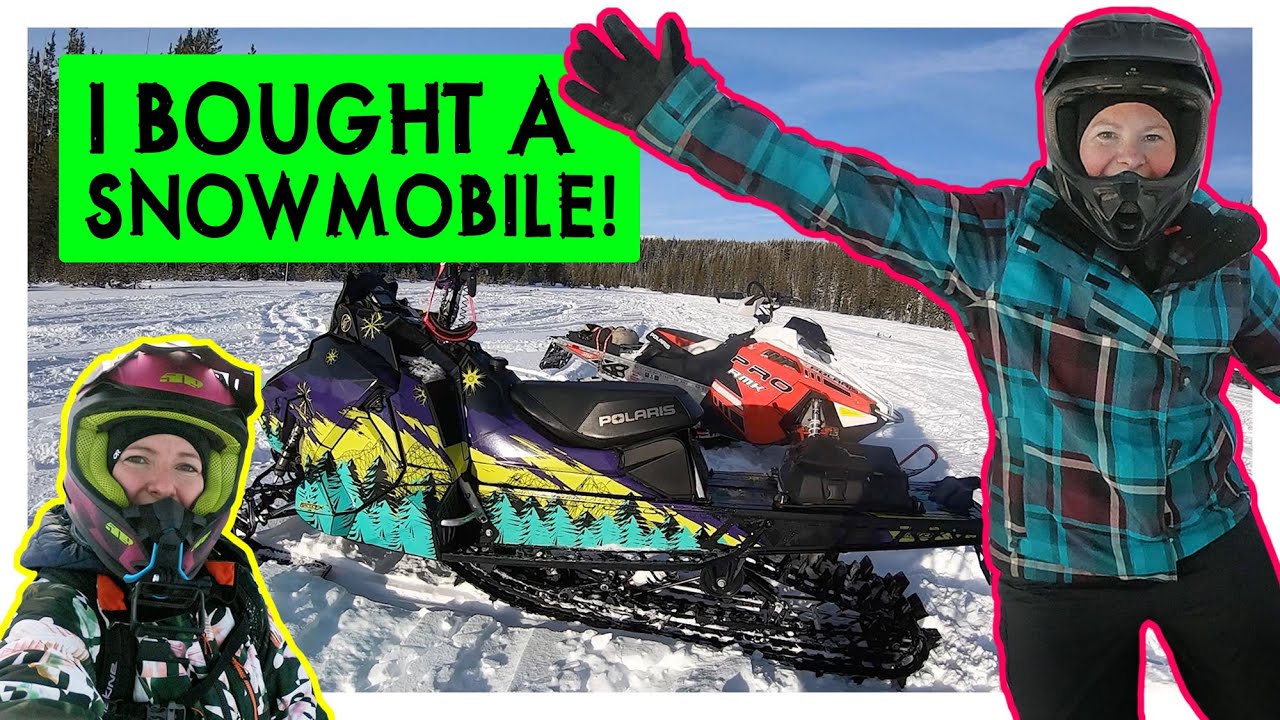 Learning How To Ride A Snowmobile | First Day on my new Polaris Pro RMK!