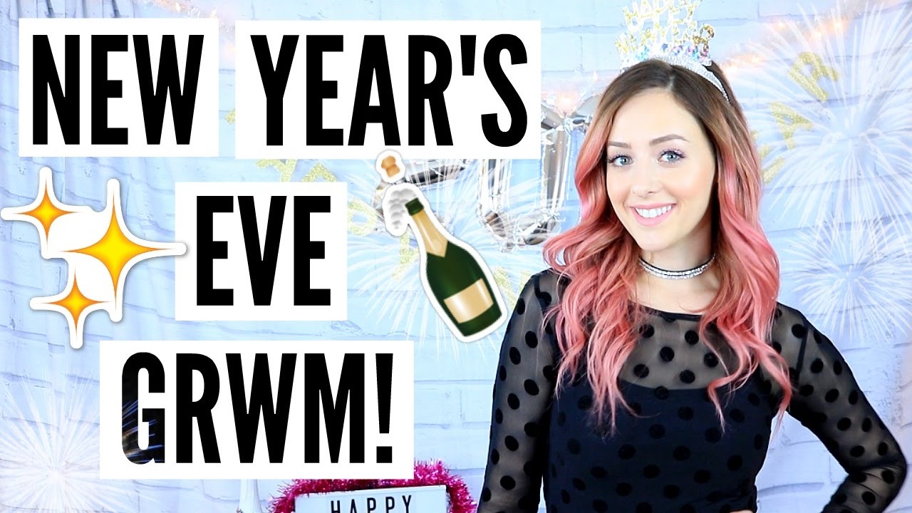 New Year's Eve GRWM! Makeup, Hair + Outfit!