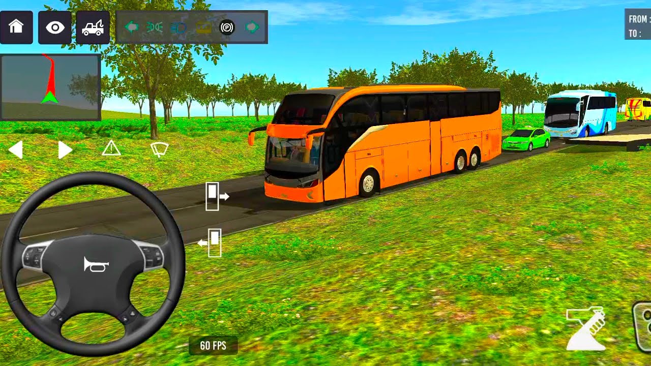 Indonesia Coach bus driving | Euro bus simulator 2025 Android gameplay #game 1 Part 62