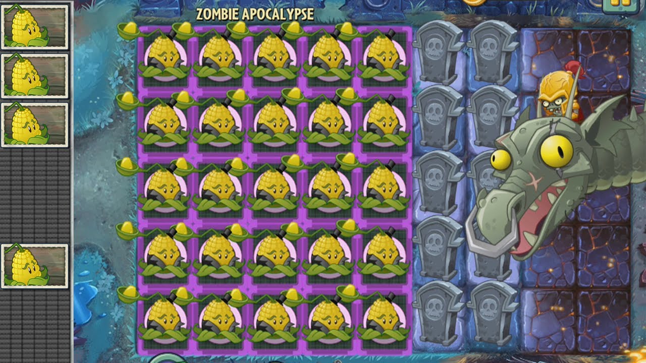 Plants vs Zombies 2 Hack - Lanzamaiz vs Los Zombots
