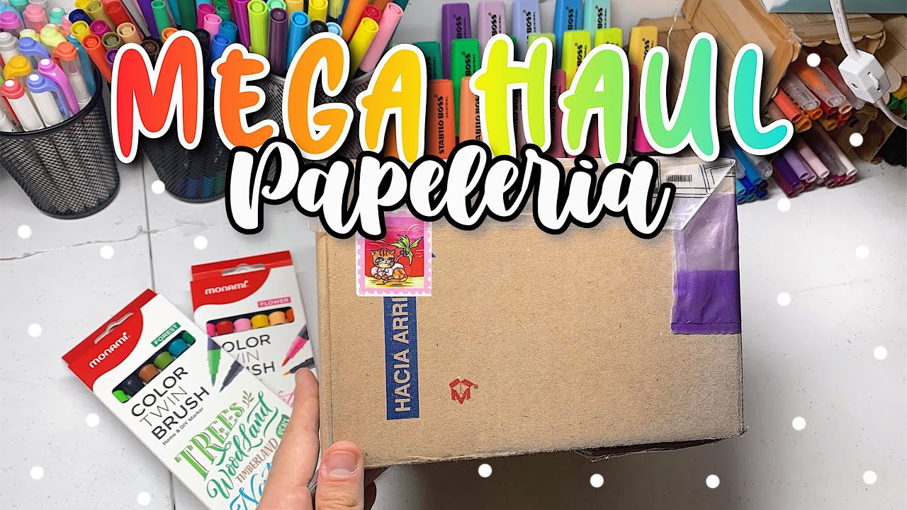 PAPELERIA ASOMBROSA☀️🖍 | MEGA HAUL + Colaboración con @michi_mid