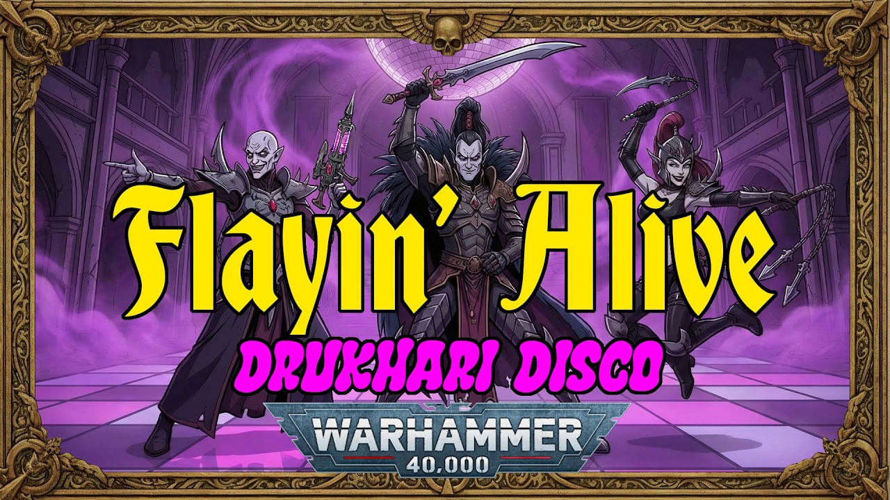 Flayin' Alive - a Drukhari Disco song inspired by Warhammer 40k (Stayin' Alive cover)