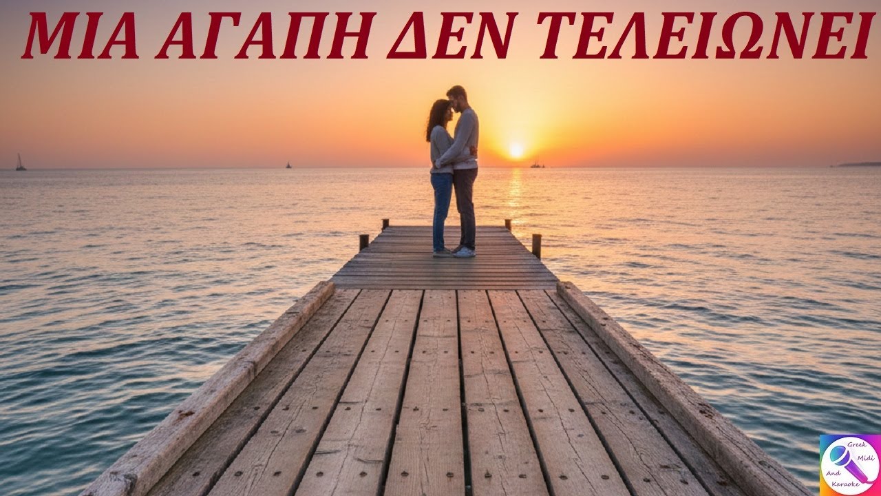 ΜΙΑ ΑΓΑΠΗ ΔΕΝ ΤΕΛΕΙΩΝΕΙ - Σταμάτης Γονίδης (PE) Καραόκε  σε  αντρικό  τόνο