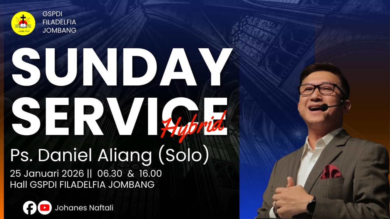 Sunday Service I Minggu 25 JANUARI 2026, GSPDI | Ps. DANIEL ALIANG (SOLO) | BERKAT AWAL TAHUN
