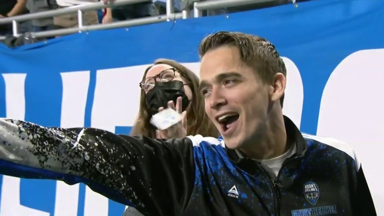 Detroit Lions surprise terminally ill man behind Giant Helmets
