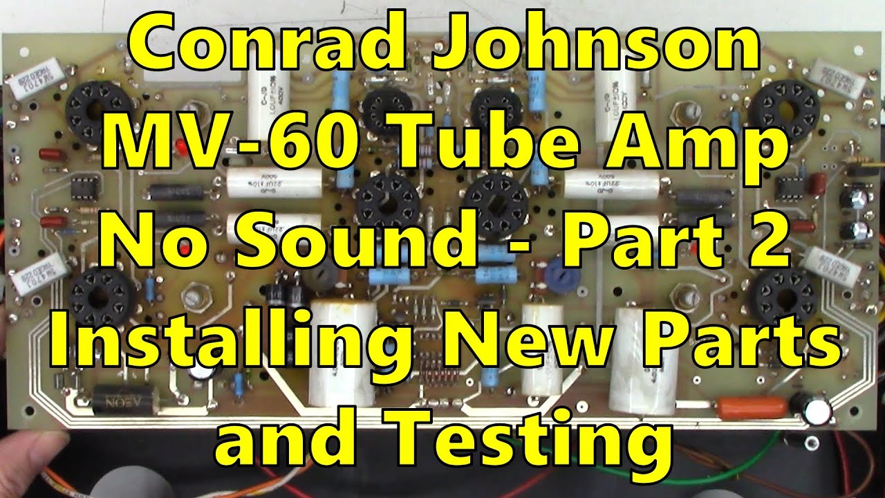 Ламповый усилитель Conrad Johnson MV-60. Отсутствует нить накала лампы и светодиод индикации пита...