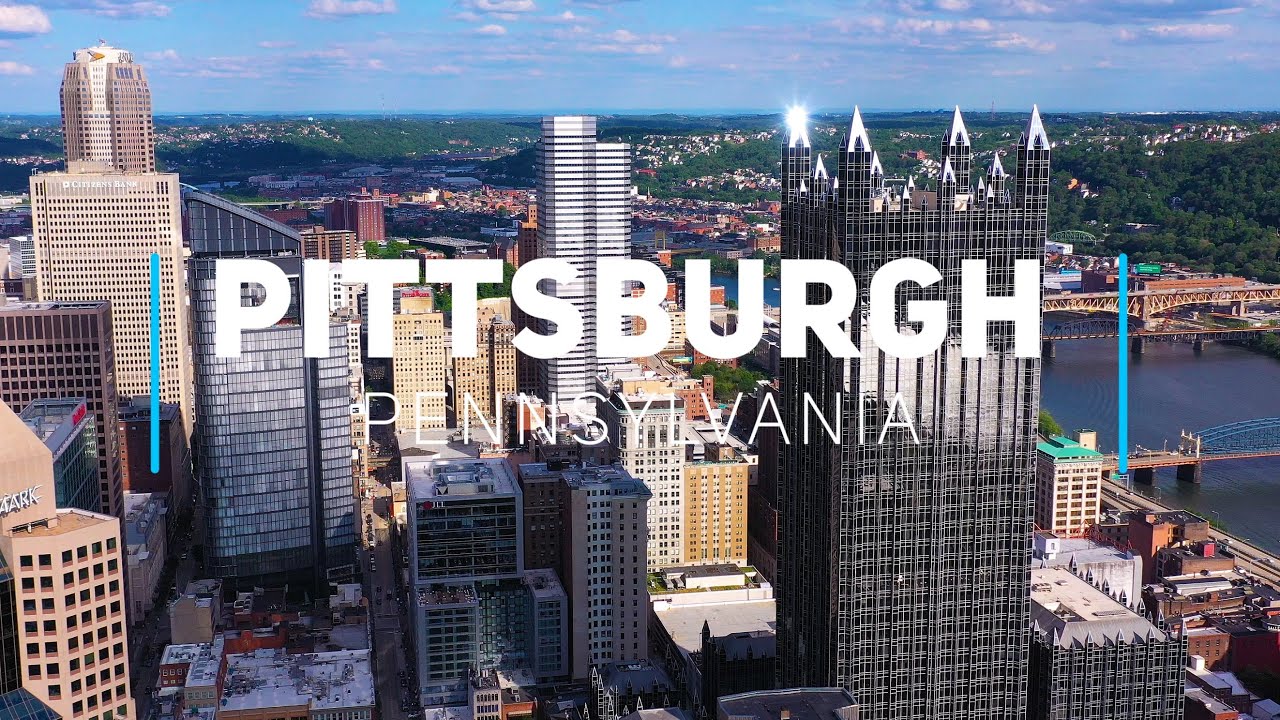 Pittsburgh day and night, Pennsylvania | 4K drone footage