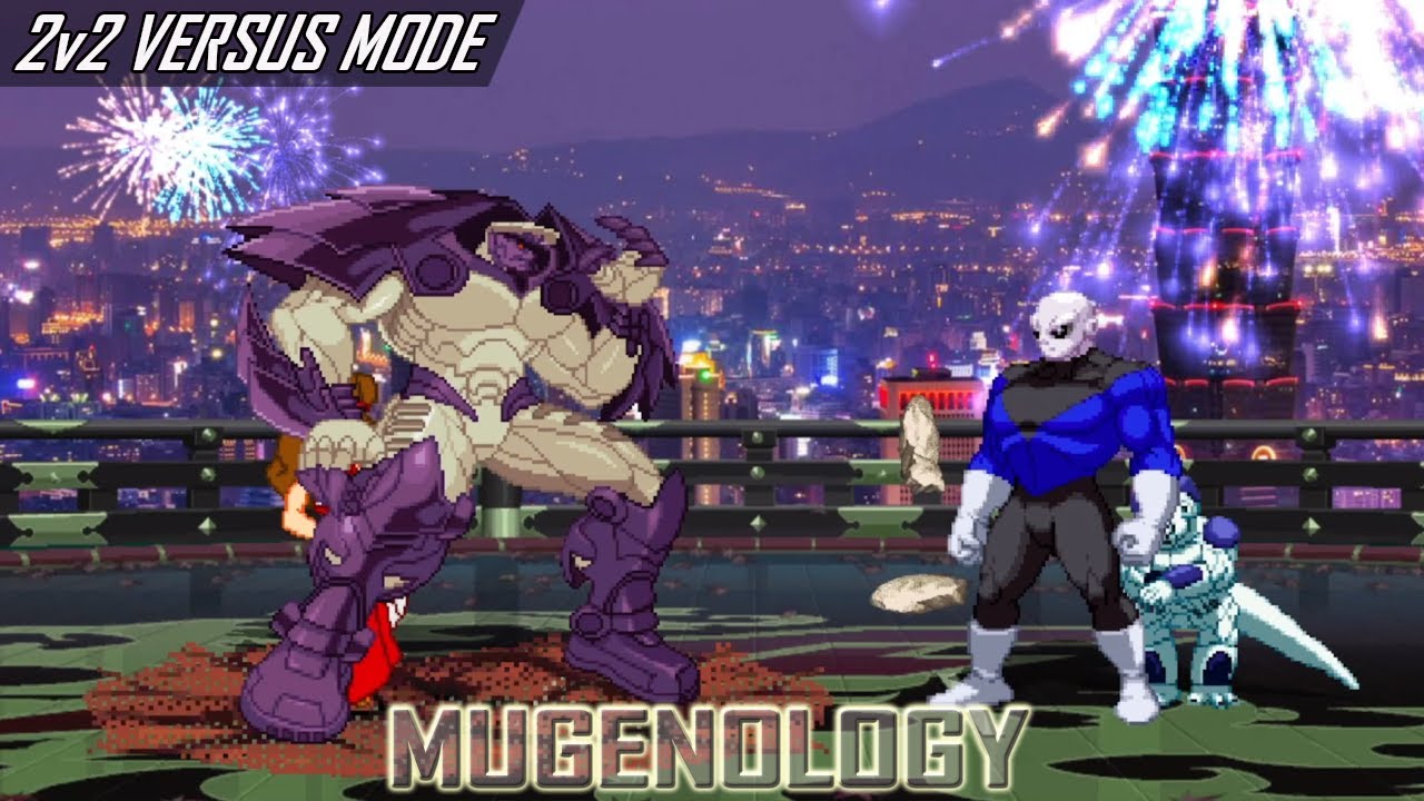 Vegatron & Megara [MugenFan98] vs Frieza [Team Z2] & Jiren [Team Z2] - 2v2 Versus Mode - MUGEN