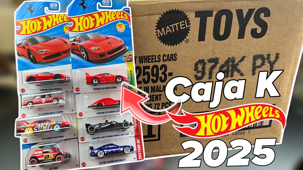 Caja K de HOT WHEELS del 2025 / El segundo FERRARI basico para la coleccion 😱