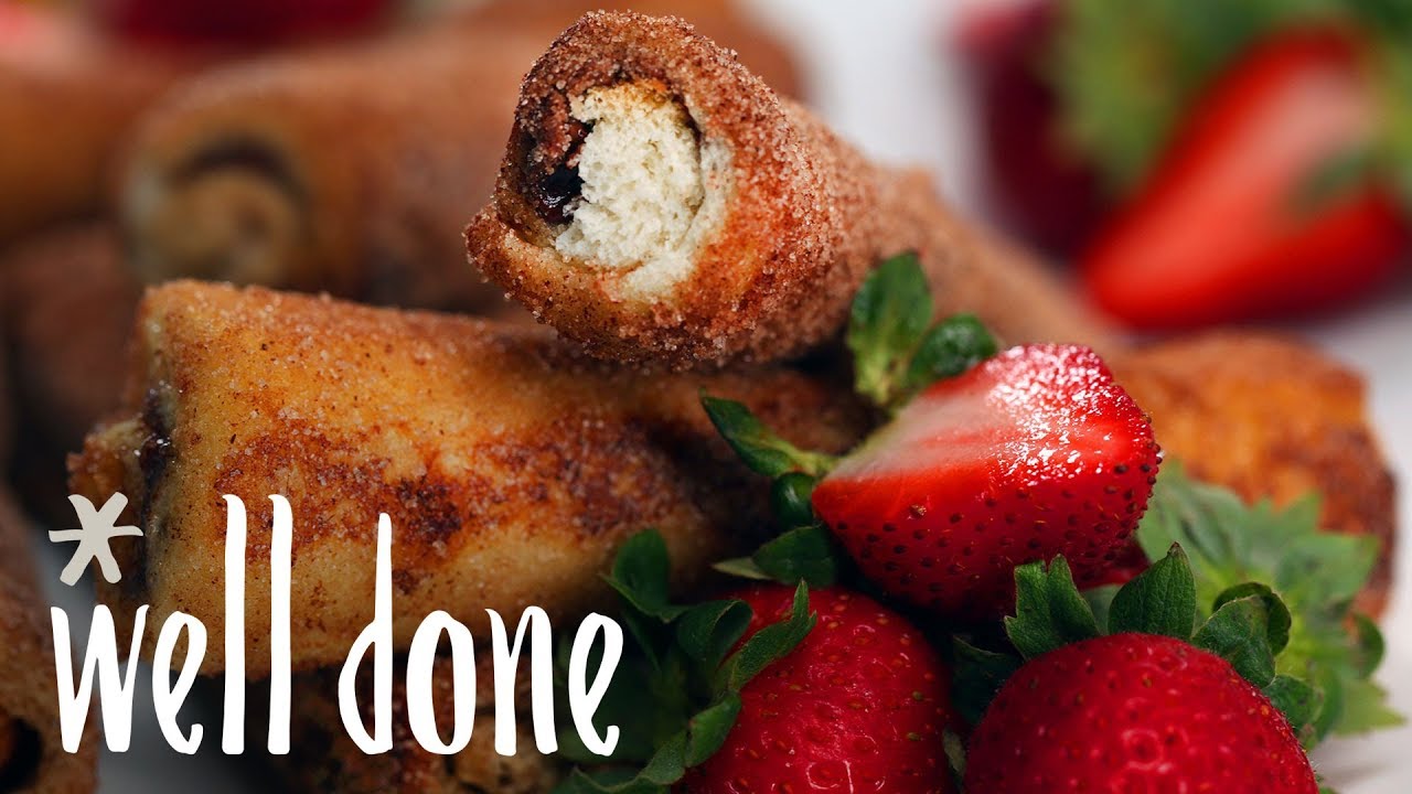 How to Make Nutella French Toast Rolls | Recipe | Well Done