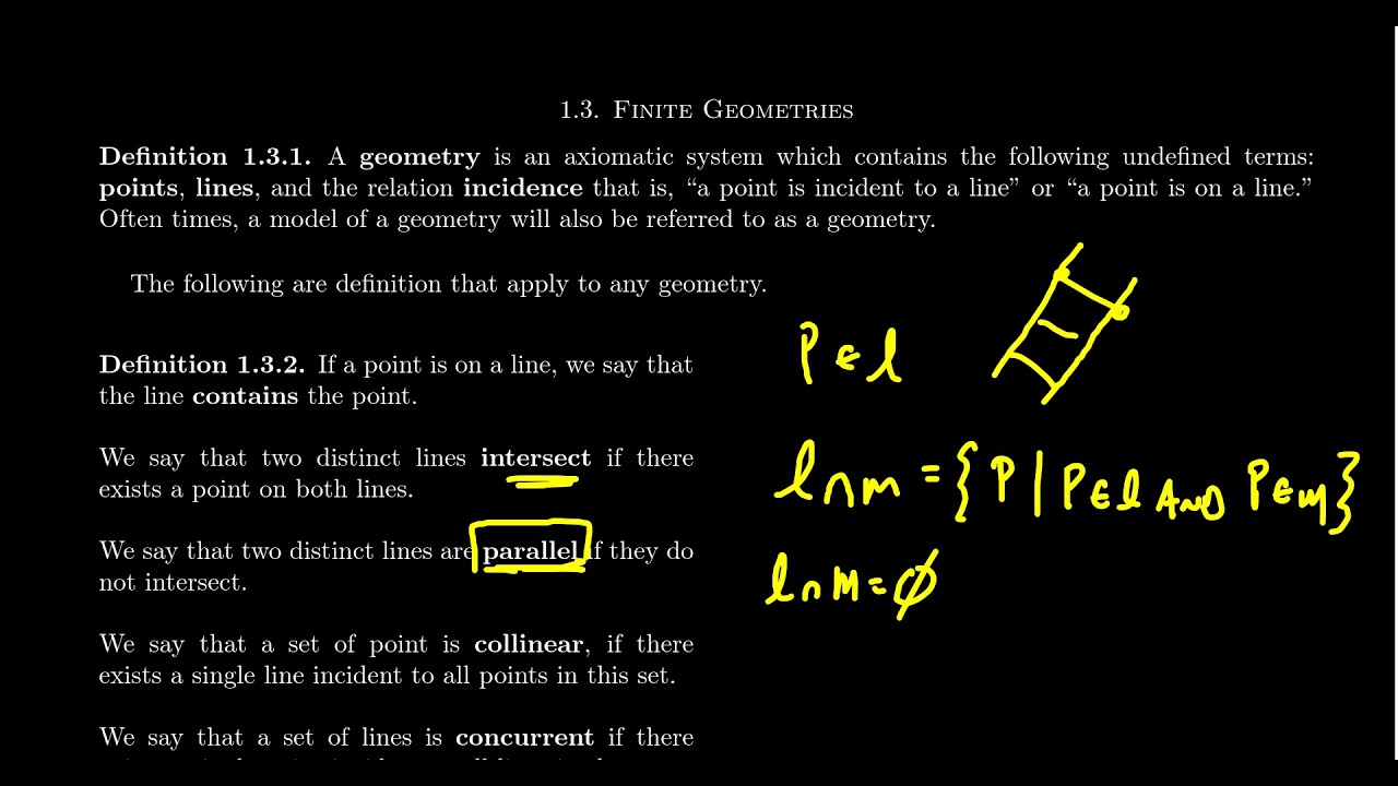 Axiomatic Geometry