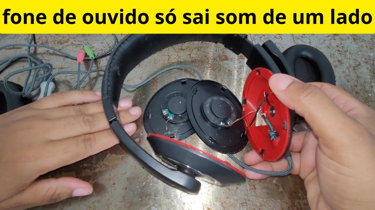 como consertar fone de ouvido que só pega um lado headset