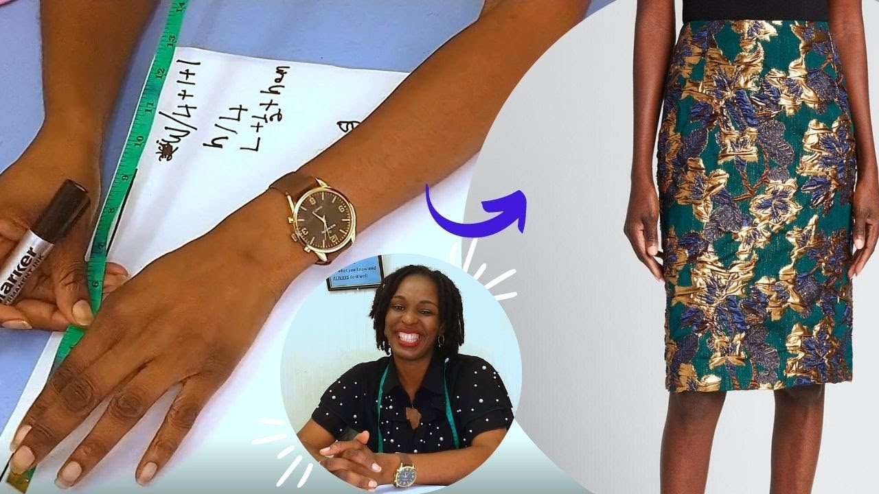 How To Make A Straight Skirt (Part 1) Quick and Easy!  #DIY