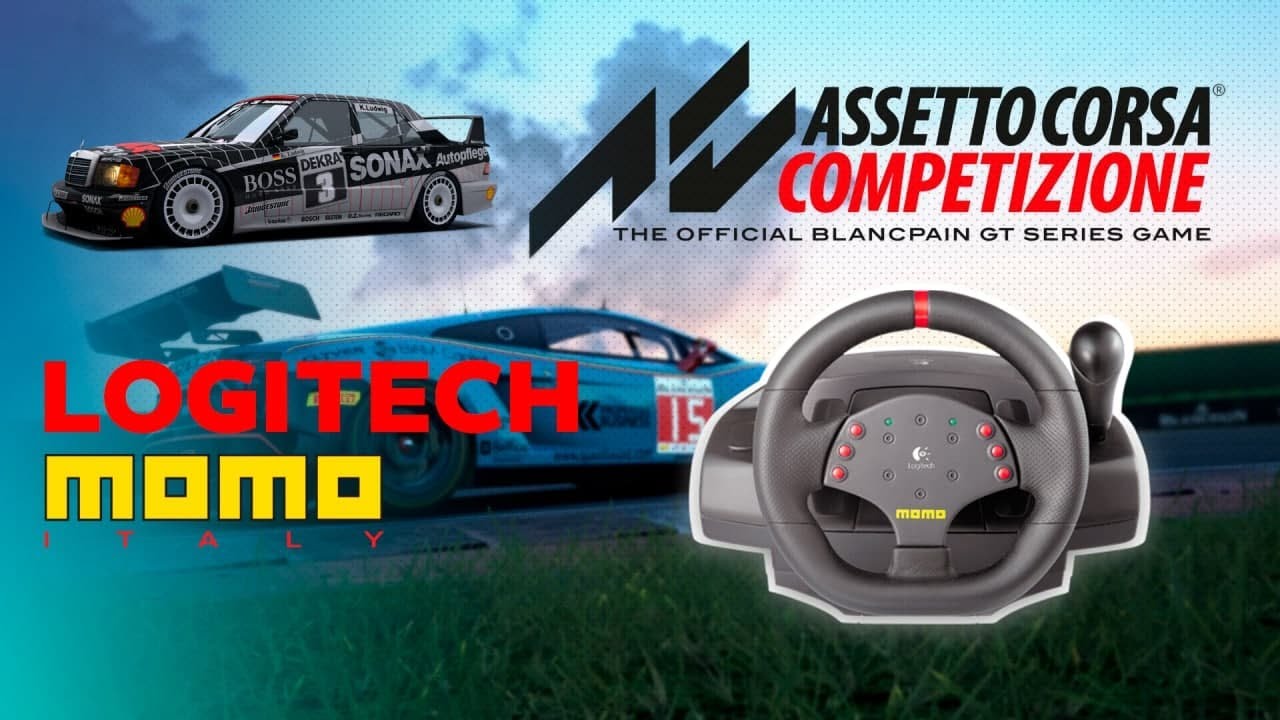 Jogo de corrida ASSETTO CORSA com Volante LOGITECH MOMO RACING