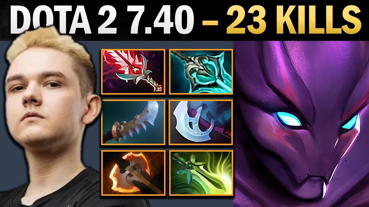 Spectre Pro Carry with Bloodthorn and 23 Kills - Dota 7.41