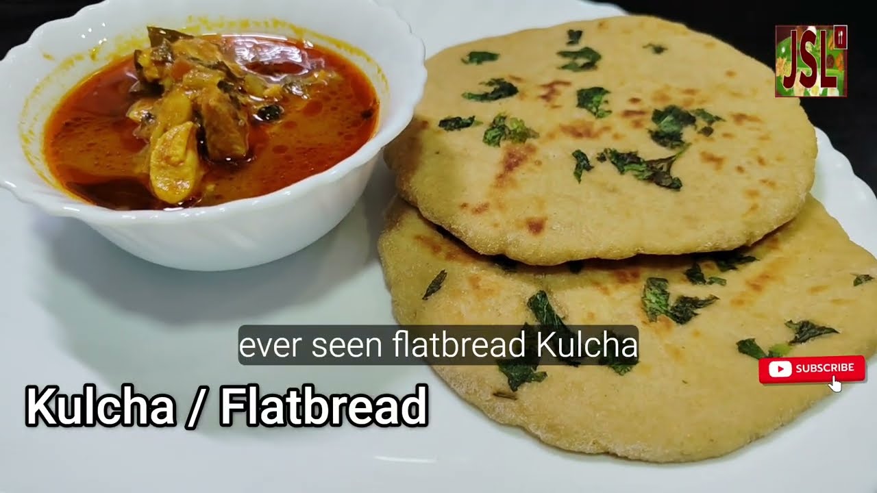 Soft Kulcha / Flatbread | Restaurant Style Kulcha at Home I Whole Wheat I 