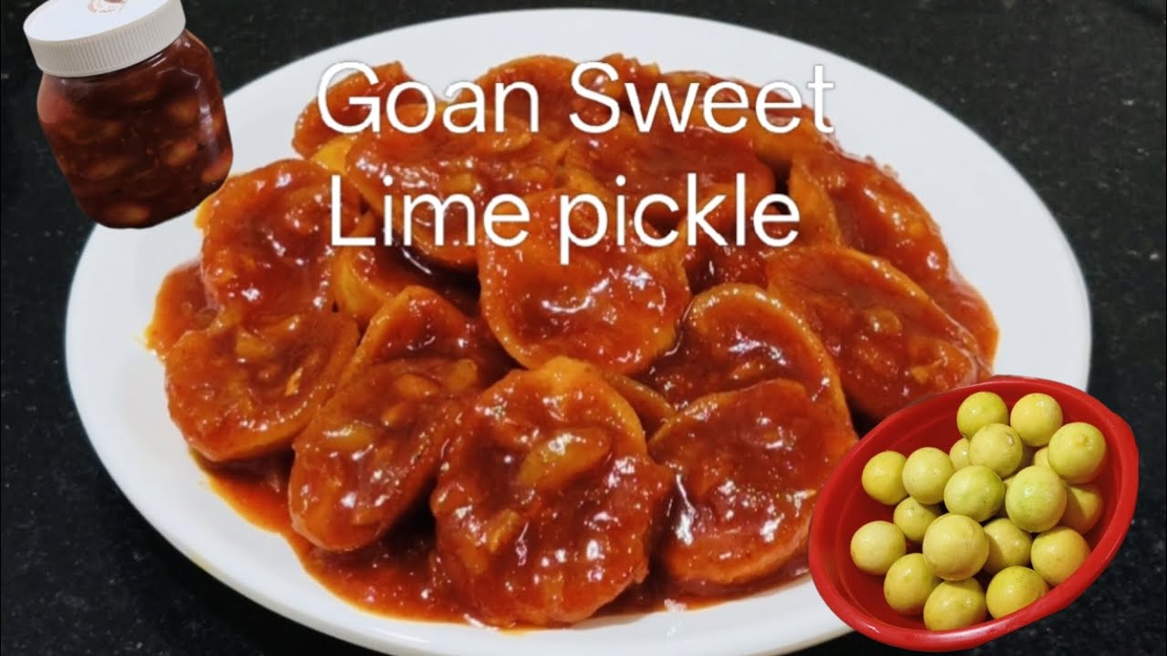 Goan Sweet And Sour Lime Pickle Recipe || How To Make Lime Pickle || Nimbu Ka Achar