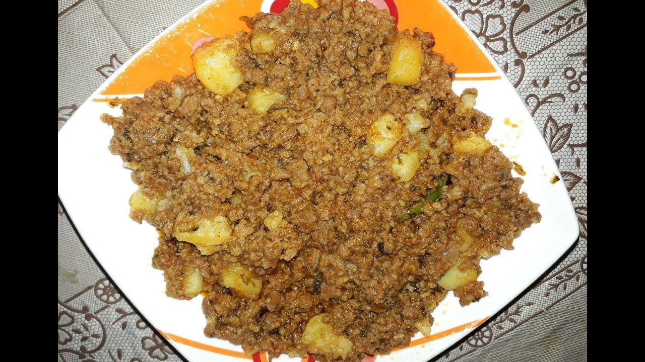 Aloo Keema l How To Make Hyderabadi Potato Mutton Minced l Norien