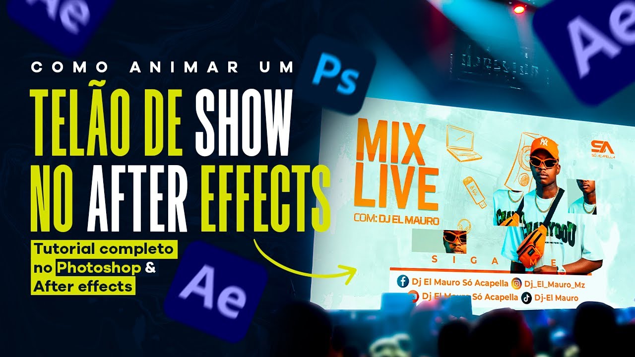 Como animar um Telão de Show Profissional no After Effects (Passo a Passo!)