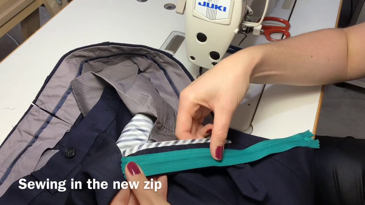 How to: REPLACE A ZIP IN TROUSERS