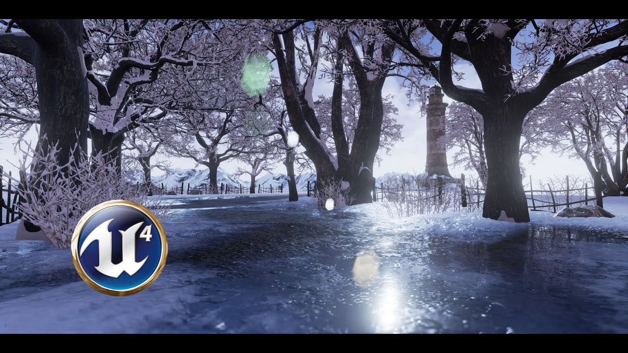 Speed Level Design - Winter Scene - Unreal Engine 4