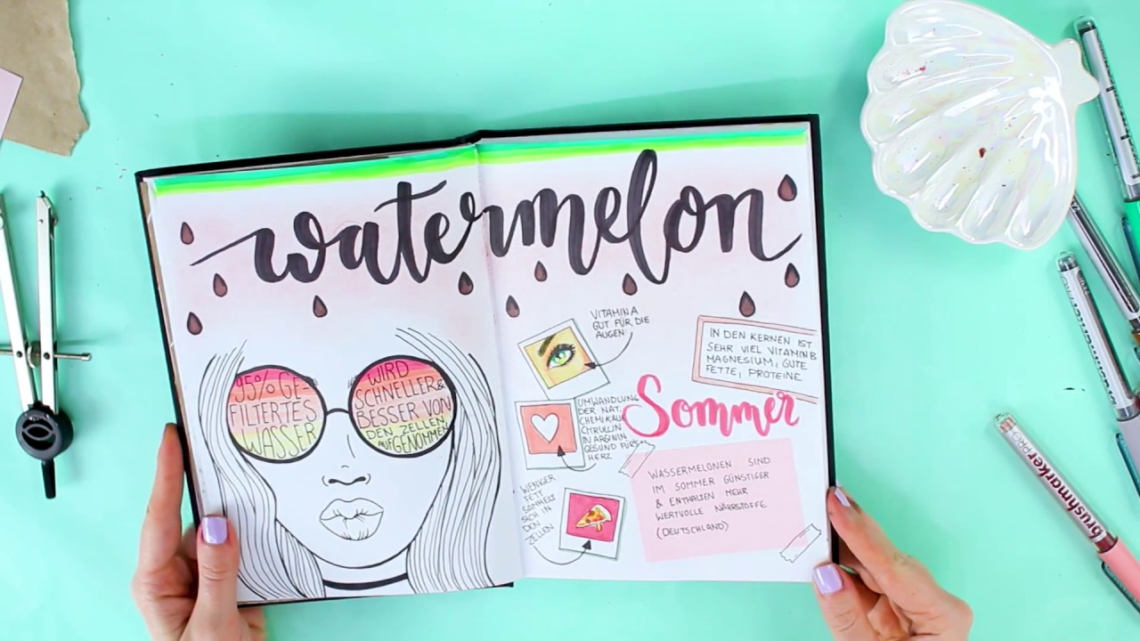 Die Kerne kann man essen?! | Watermelon | Healthy Monday Journal || Foxy Draws