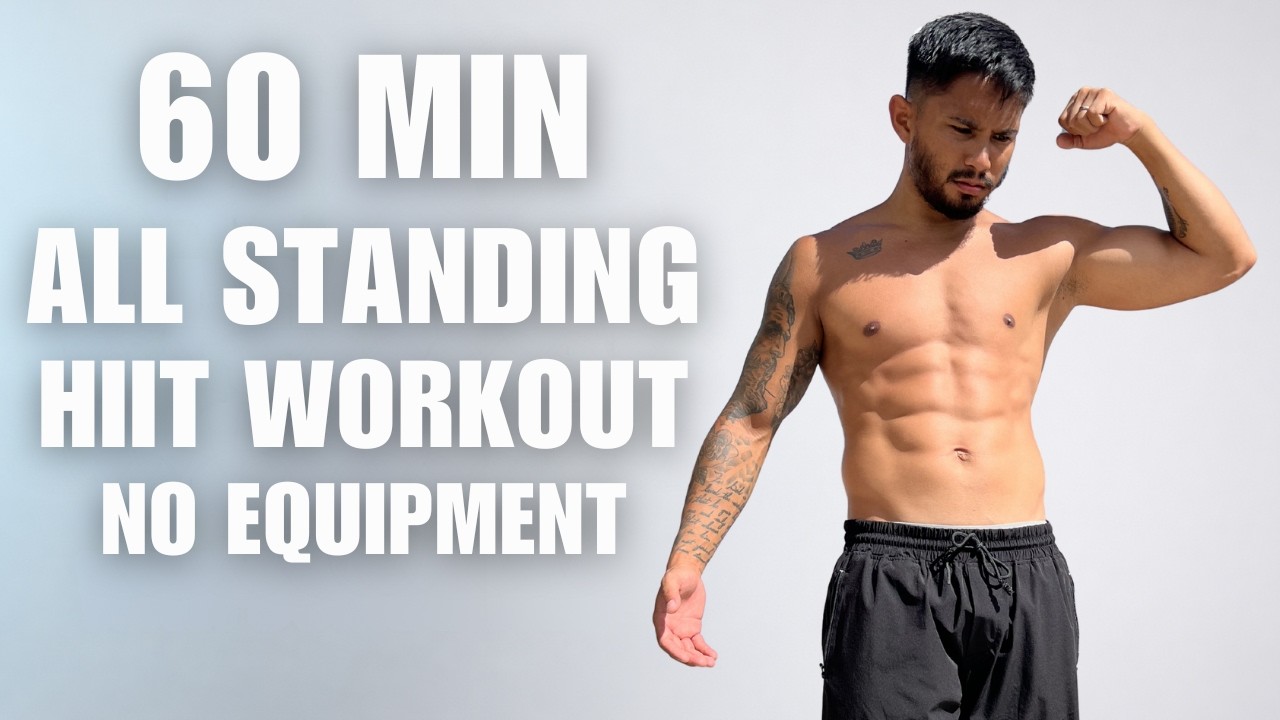 1 Hour ALL STANDING HIIT Workout 🔥 No Jumping | Burn Calories At Home