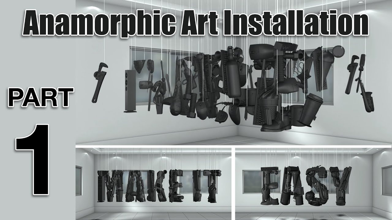 Anamorphic Art Installation | Make it Easy | Step by Step Tutorial | Part 1