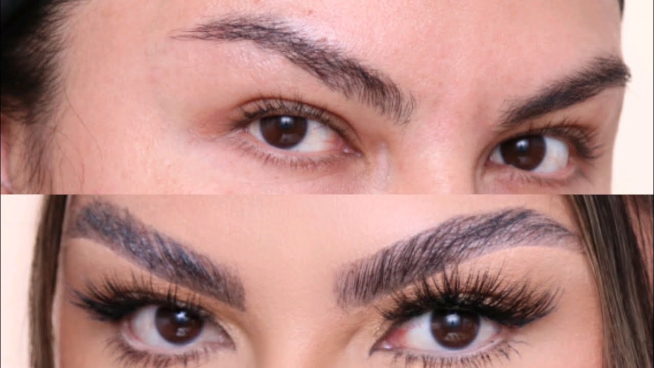 EASY FEATHERED BROW TUTORIAL FOR STUBBORN EYEBROWS | MAKEUPBYGRISELDA
