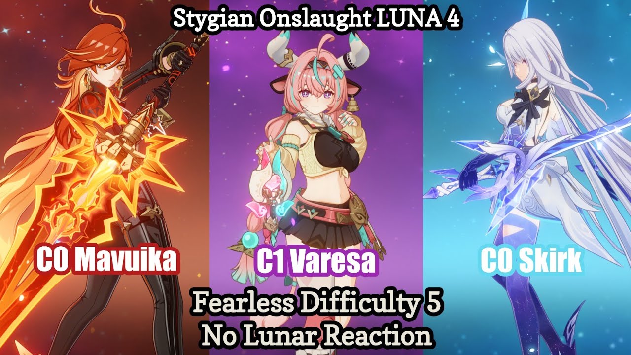 Stygian Onslaught Mode Fearless Difficulty 5 | Genshin Impact LUNA 4
