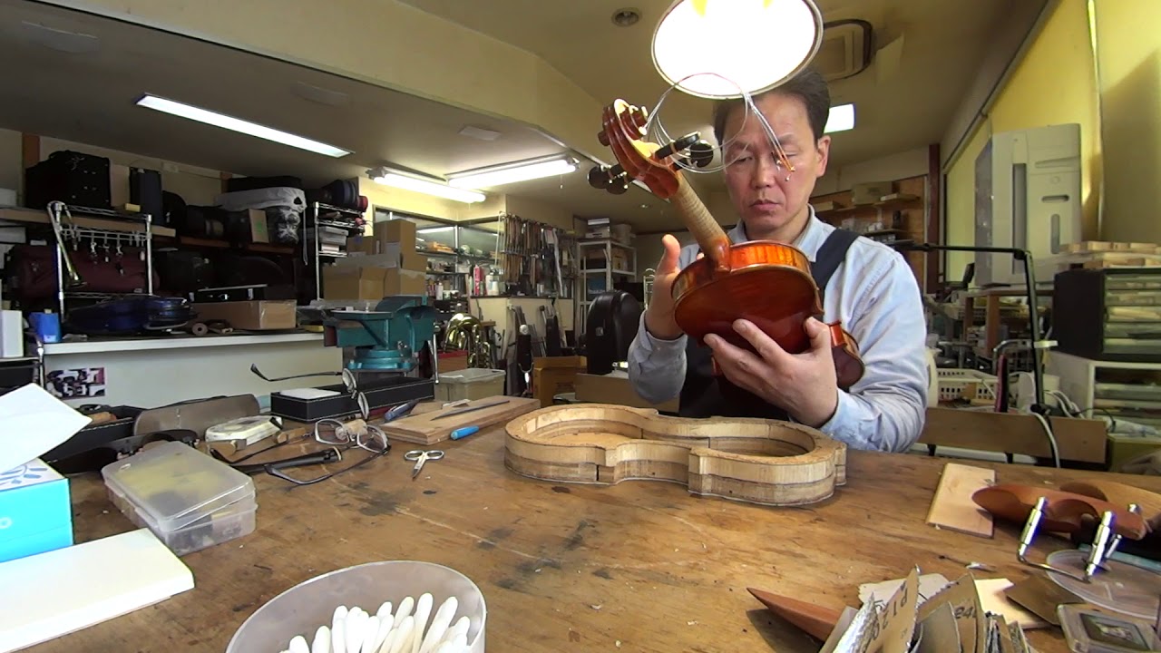ヴァイオリン魂柱交換１