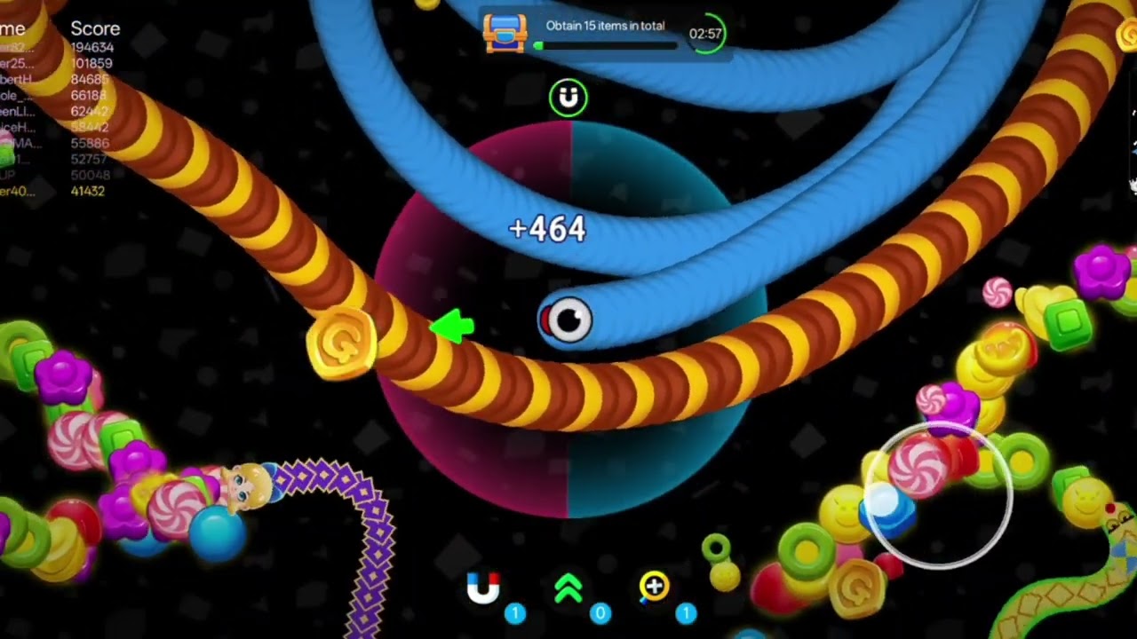 Big snake big mistake 😯 pro snake battle gameplay 💪🐍🔥#snakebattle#snakegame#gamingshorts#mobilegami