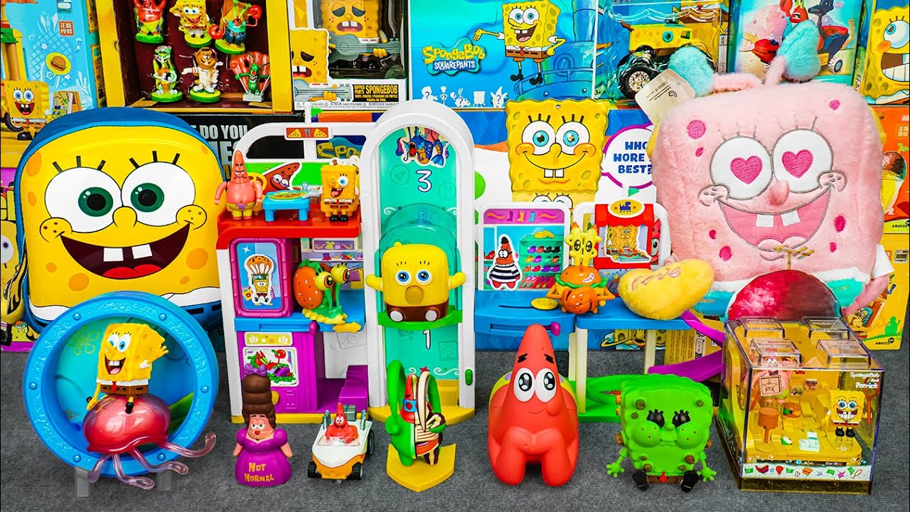 98 Minutes of Oddly Satisfying SpongeBob ASMR | Unboxing Surprise Toys Collection! 🧽✨