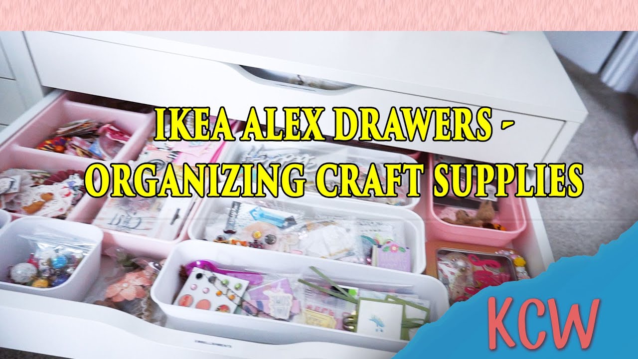 IKEA Alex Drawers - Organizing Craft Supplies 2023