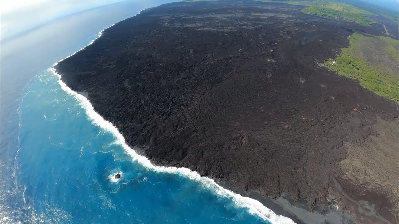 Kīlauea Lower East Rift Zone Overflight—Lava Delta (March 4, 2021)
