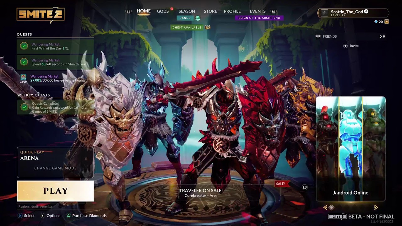 SMITE 2 With GFUEL SCOTTIE