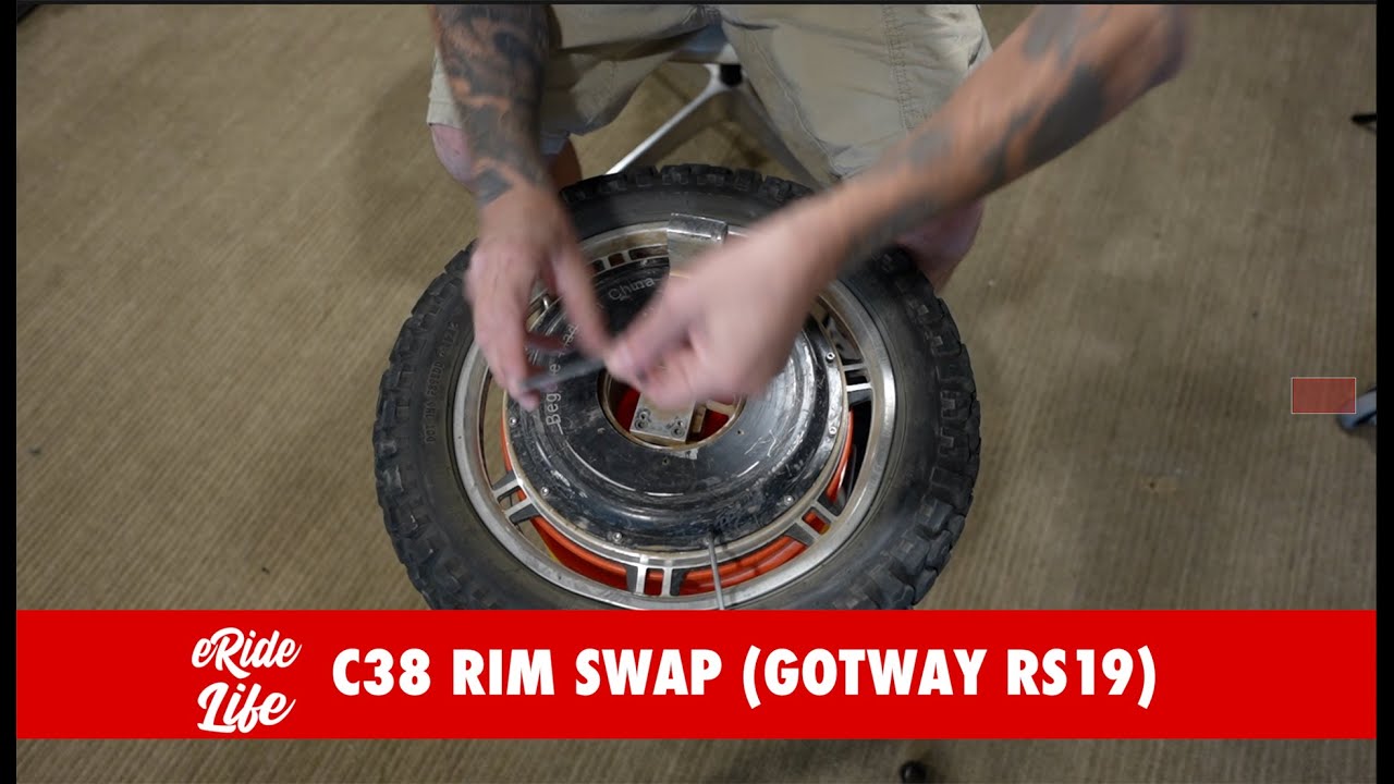 How to replace broken rim or motor C30/C38 electric unicycle (EUC)