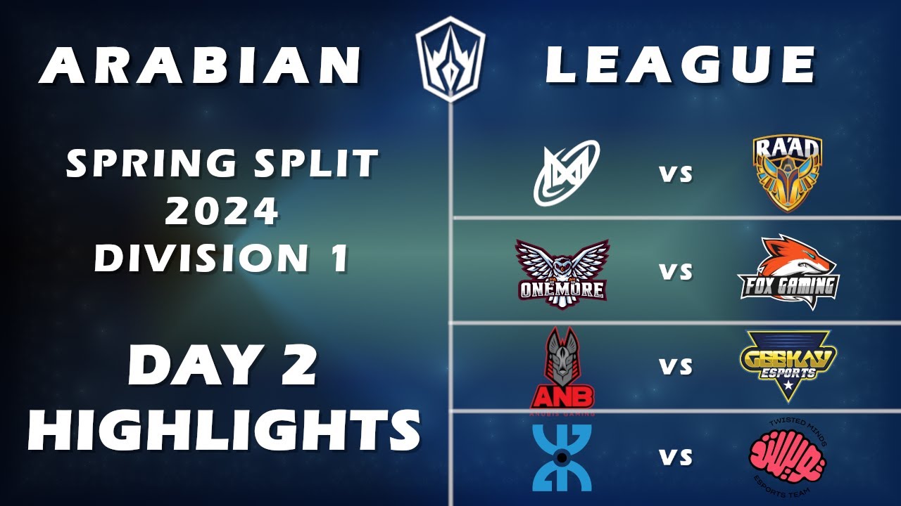 Day 2 Highlights | Arabian League Spring Split 2024 | Division 1 |  League of Legends