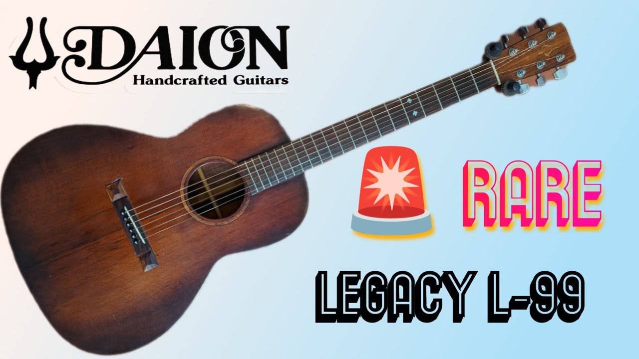 RARE Vintage Daion Legacy L-99 Parlor Acoustic- Review and Demo