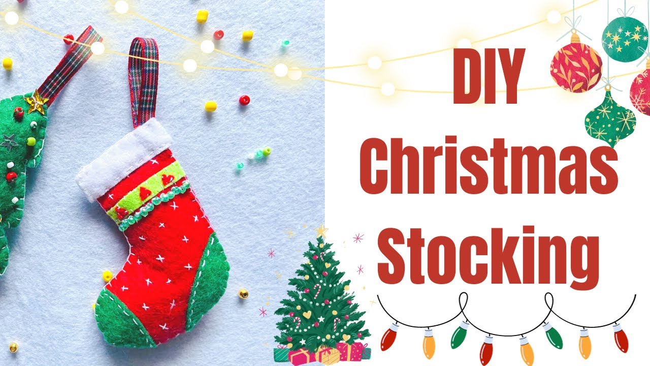 DIY Christmas Stocking Tree Decoration | DIY Christmas Decorations | DIY Christmas Ornaments