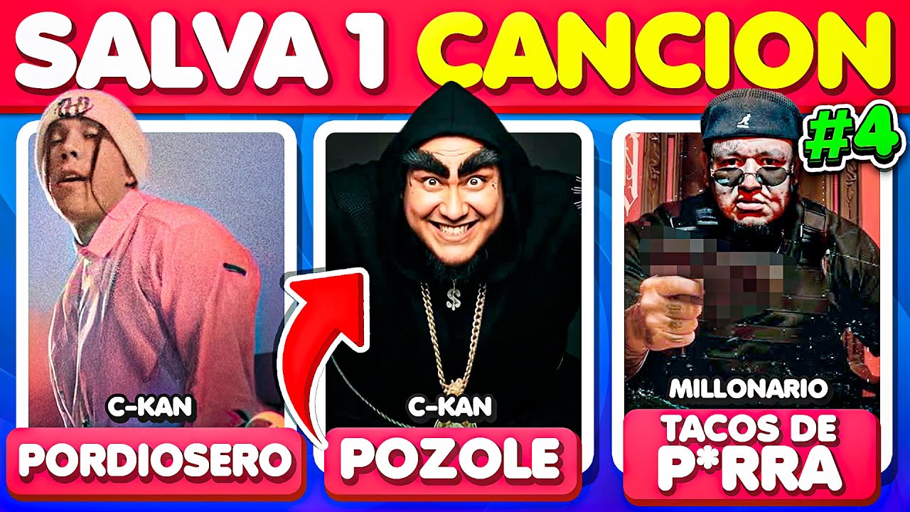 SALVA SOLO UNA CANCIÓN DE RAP MEXICANO 😲🎶 RETO MÚSICA - TriviaTime