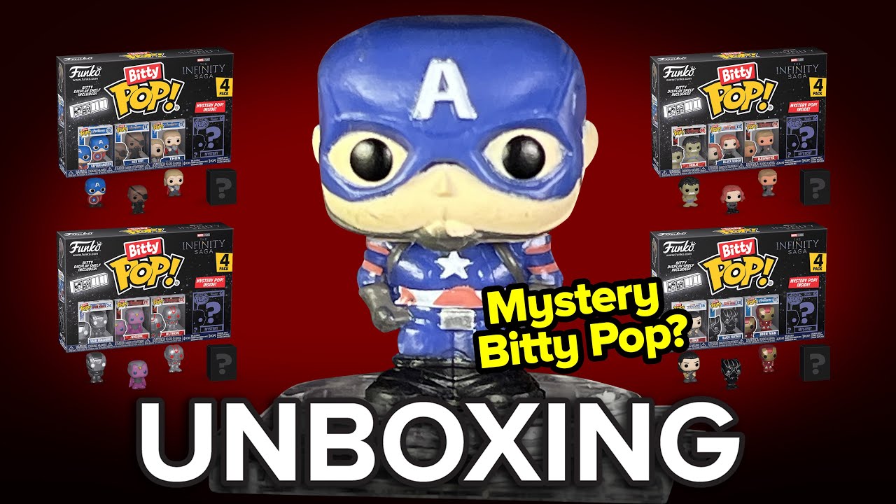 Marvel Funko Bitty Pop THE INFINITY SAGA Unboxing Complete Set Marvel 4-Pack Bitty Series 1, 2, 3, 4