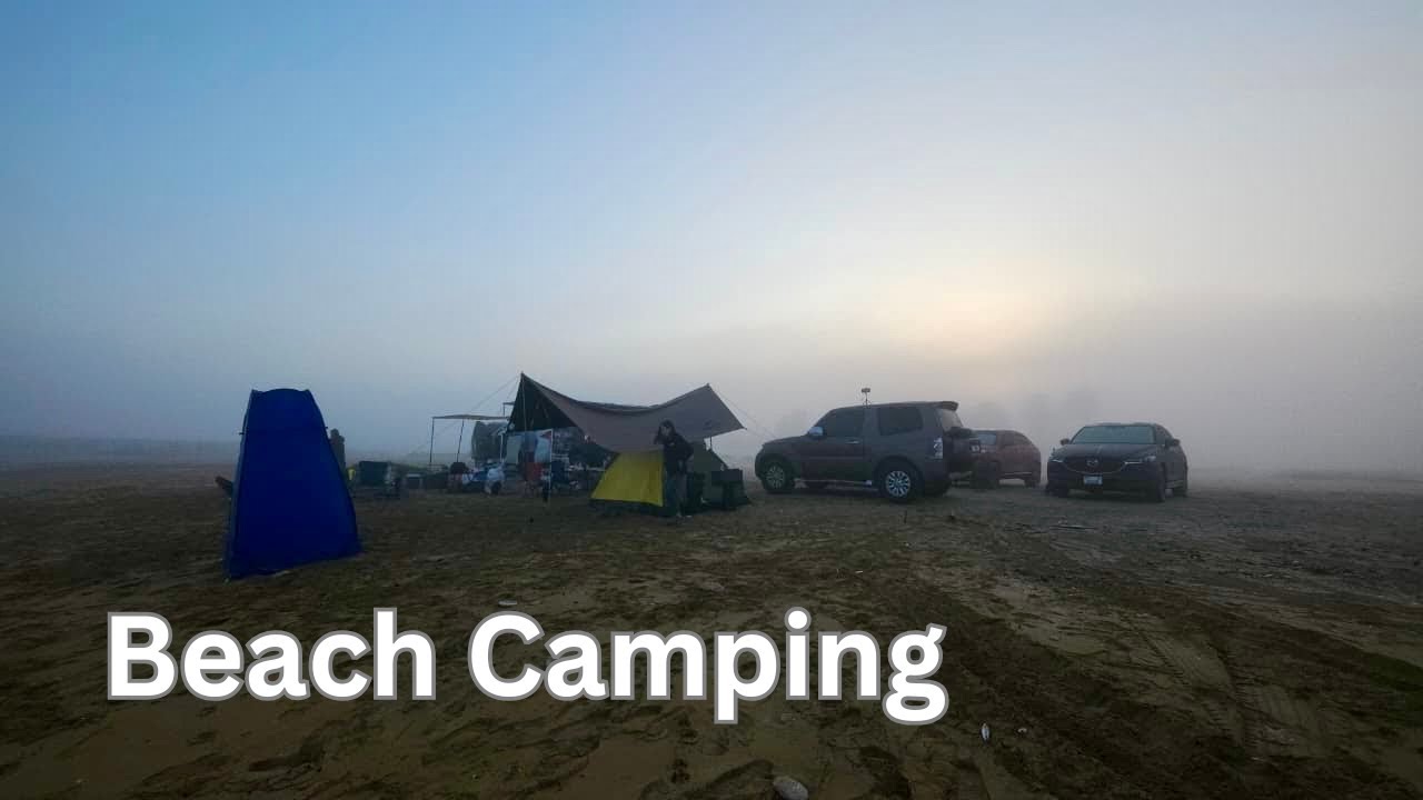 Foggy Camping in UAE | Umm Al Quwain | Mitsubishi Pajero