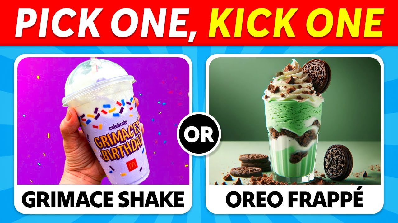 Pick One Kick One DRINKS Edition 🥤🧃 | 100 вопросов