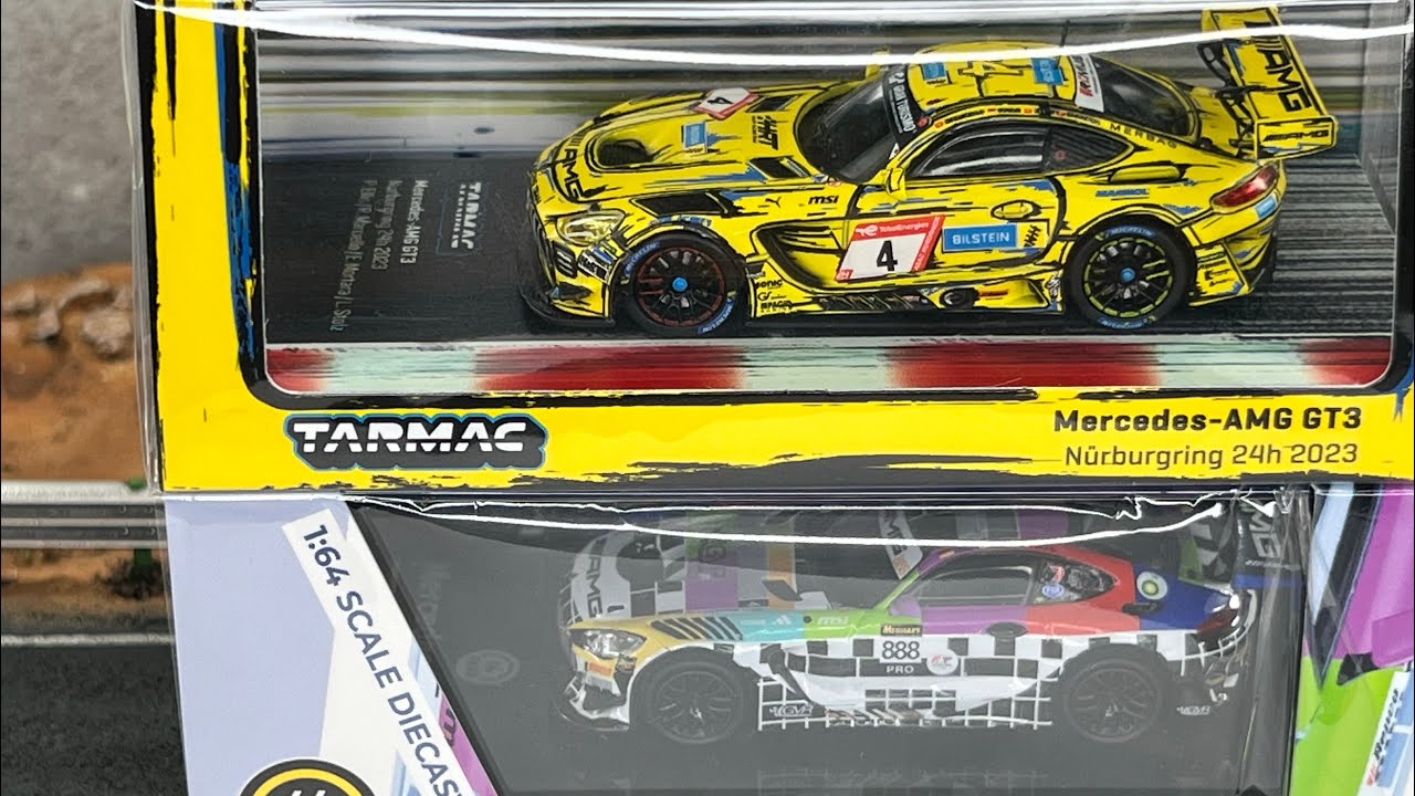 Unboxing two Mercedes-AMG GT3. Paragon vs Tarmac! #diecastcollector #tarmacworks #paragon #164scale 