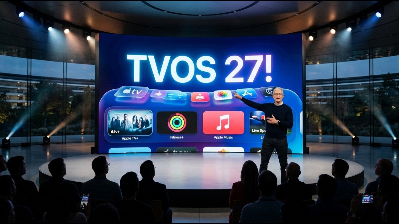 tvOS 27 уже здесь: секретный телевизор Apple с технологией &laquo;жидкое стекло&raquo;!